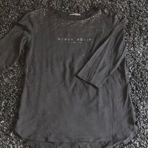 Zara 3/4 sleeve t-shirt